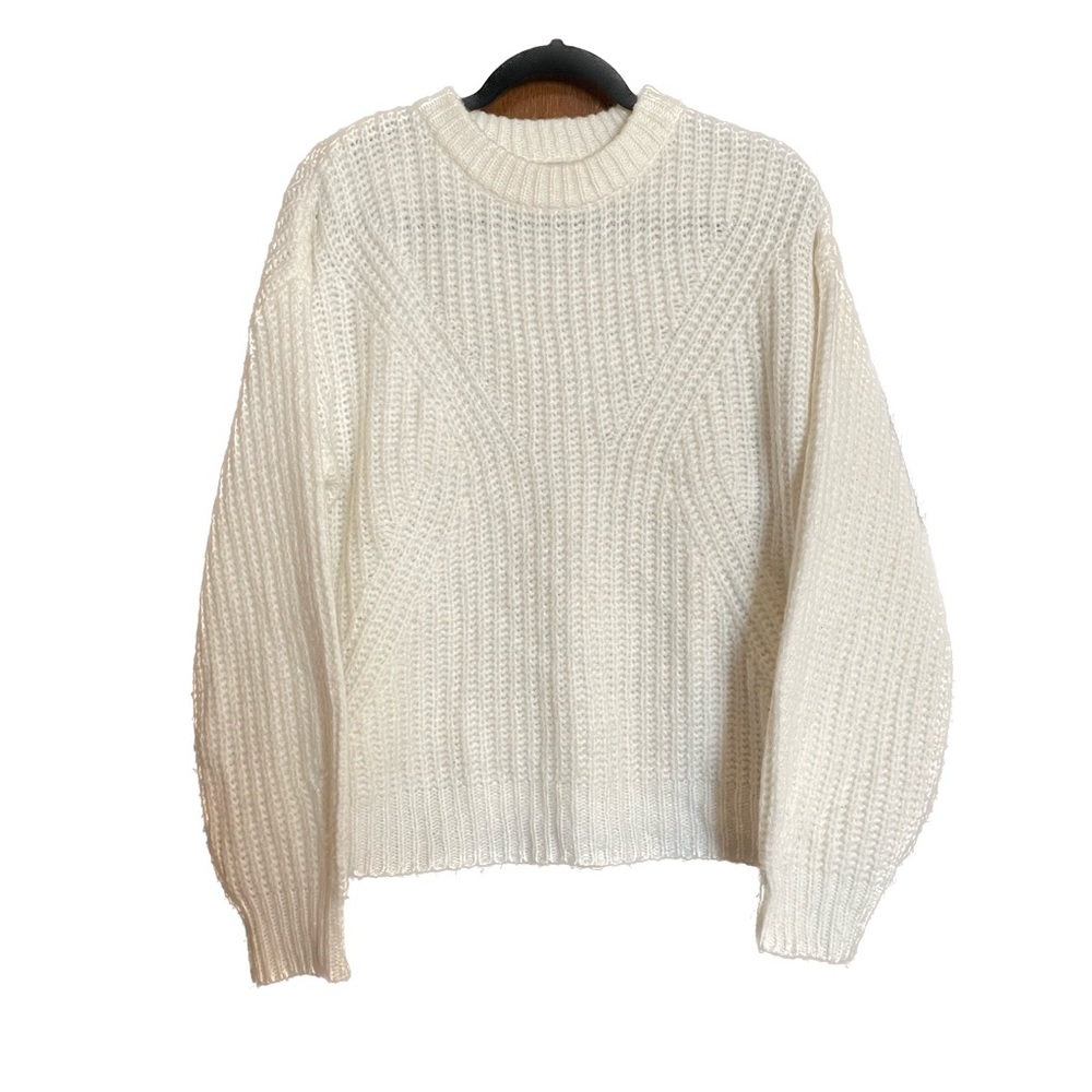 New Day White Sweater Cable Knit